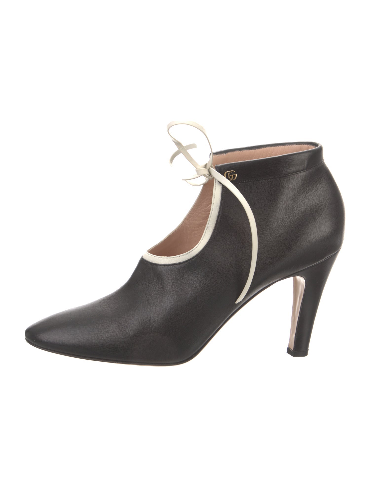 Gucci Leather Lace-Up Boots