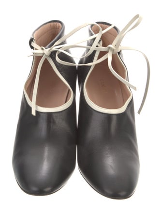 Gucci Leather Lace-Up Boots