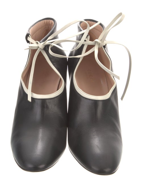 Gucci Leather Lace-Up Boots