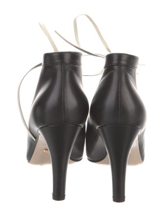 Gucci Leather Lace-Up Boots