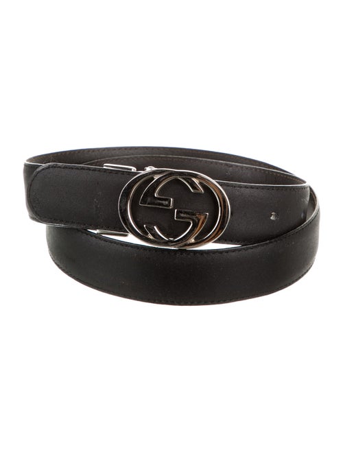 Gucci Interlocking G Logo Leather Belt