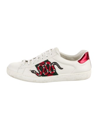 Gucci Ace Embroidered Snake Sneakers