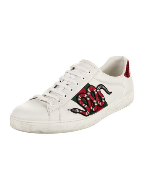 Gucci Ace Embroidered Snake Sneakers