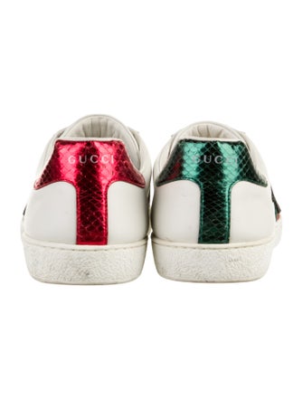 Gucci Ace Embroidered Snake Sneakers