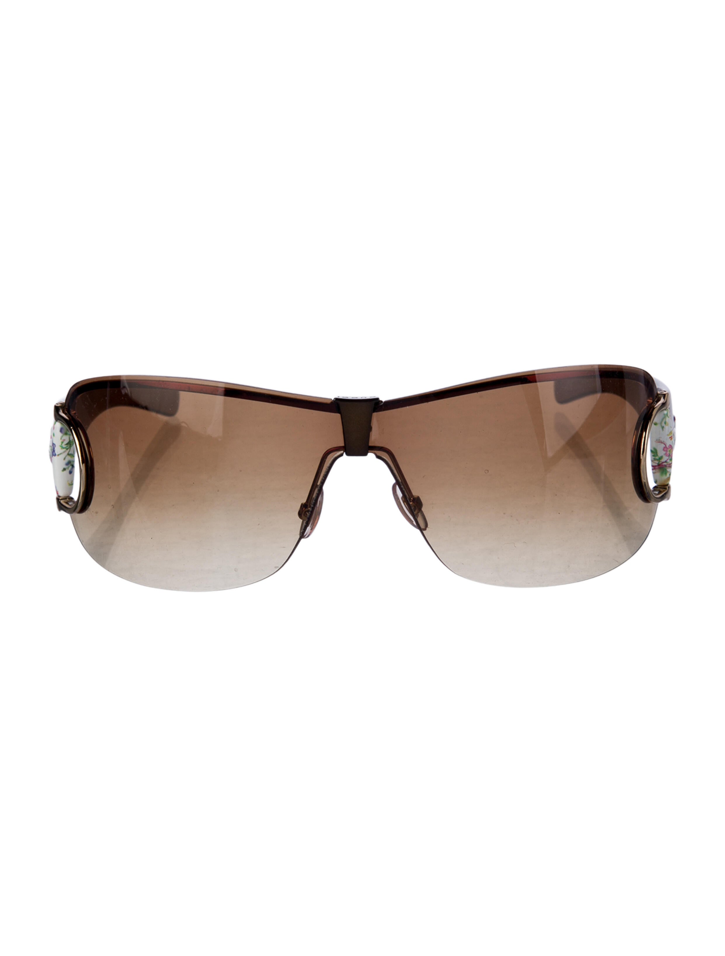Gucci Interlocking G Logo Shield Sunglasses
