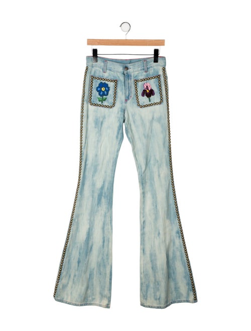 Gucci Mid-Rise Wide Leg Jeans