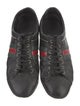 Gucci Web Accent Leather Sneakers
