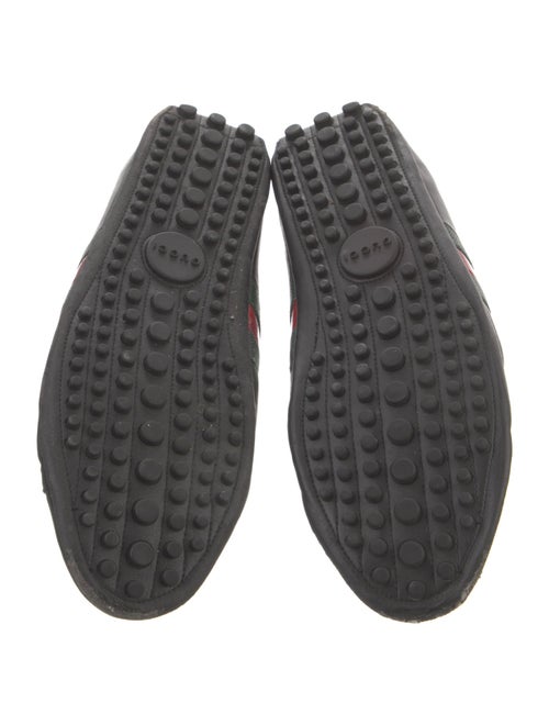 Gucci Web Accent Leather Sneakers