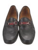 Gucci Web Accent Leather Dress Loafers