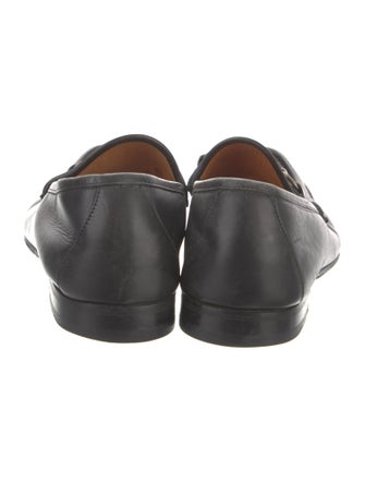 Gucci Web Accent Leather Dress Loafers
