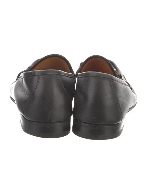 Gucci Web Accent Leather Dress Loafers