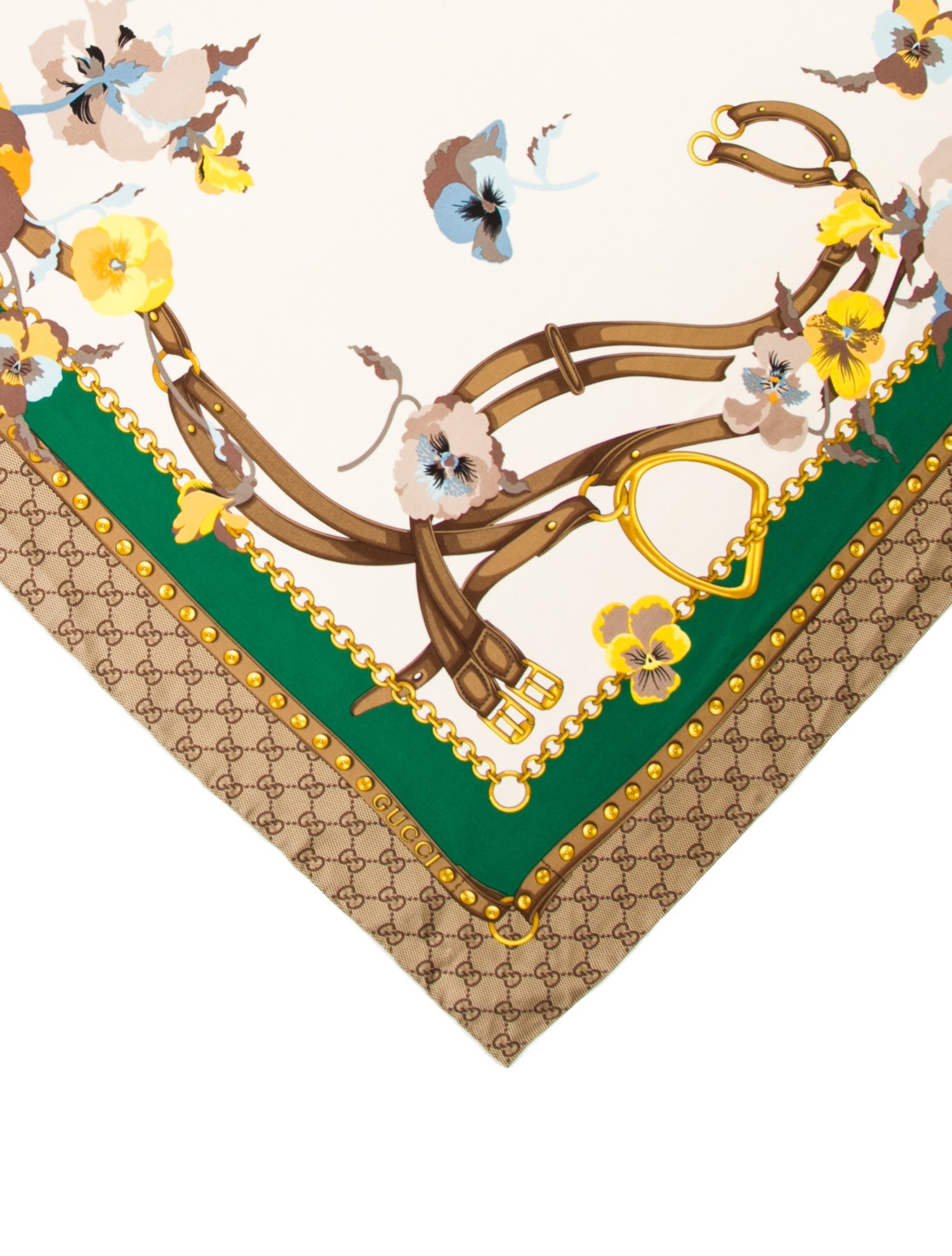 Gucci Silk Blooms Print Scarf