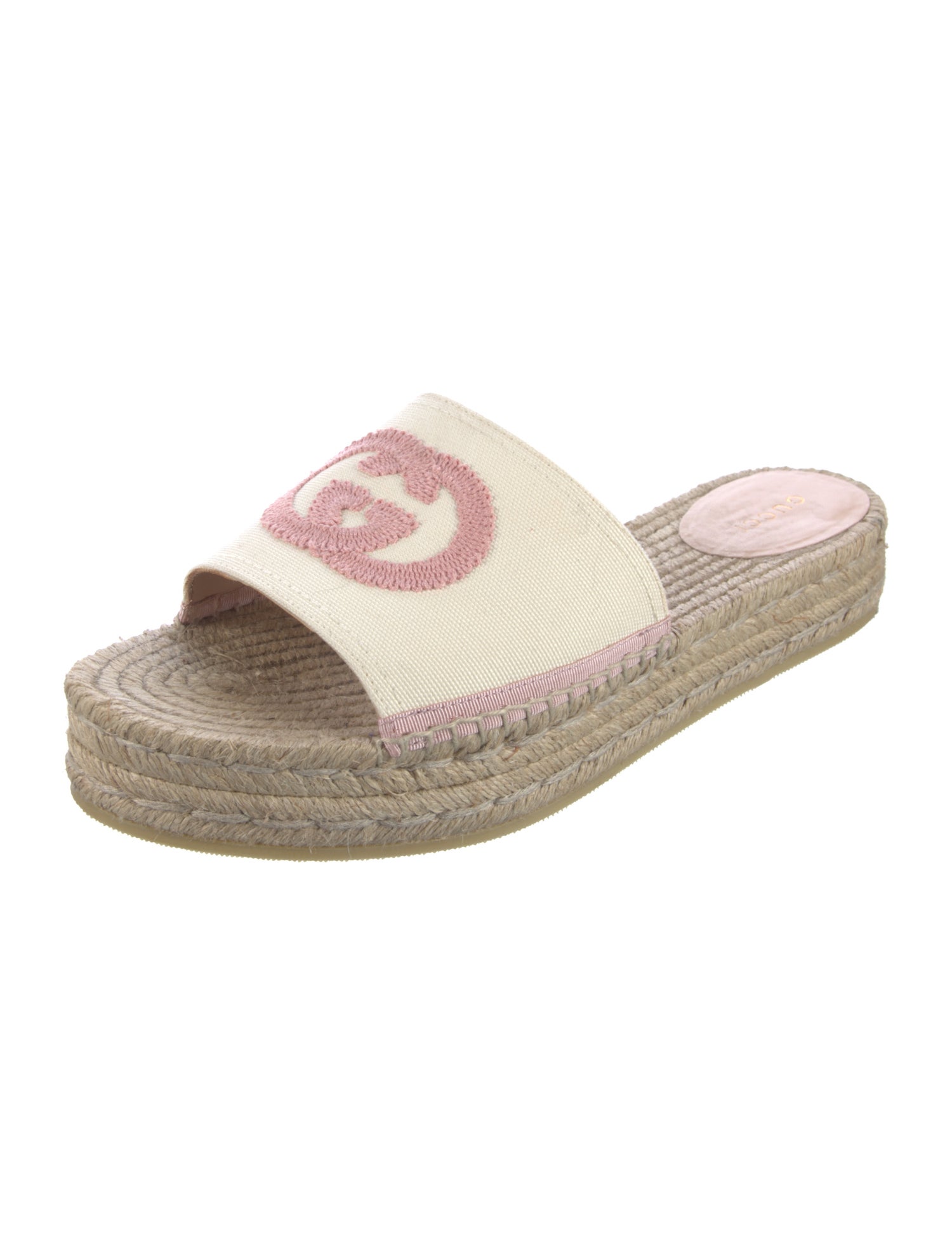 Gucci Interlocking G Logo Canvas Espadrilles