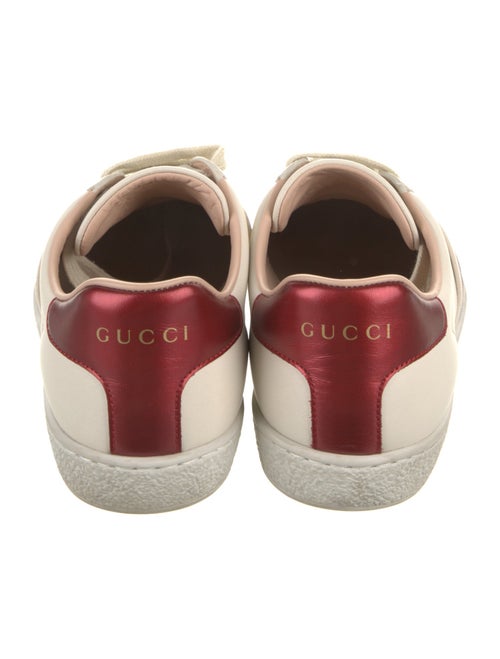 Gucci Web Accent Leather Sneakers