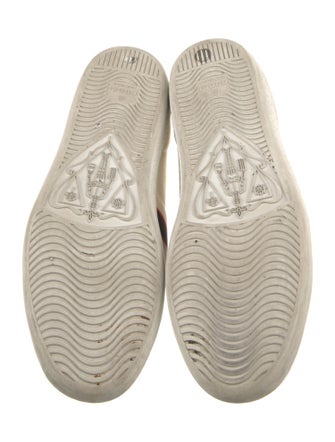 Gucci Web Accent Leather Sneakers