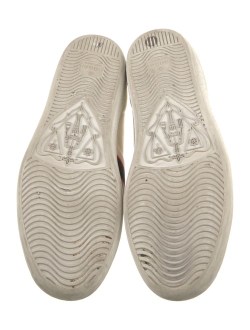 Gucci Web Accent Leather Sneakers