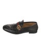 Gucci Web Accent Leather Dress Loafers