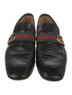 Gucci Web Accent Leather Dress Loafers
