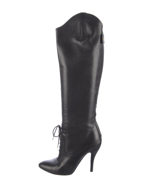 Gucci Leather Lace-Up Boots