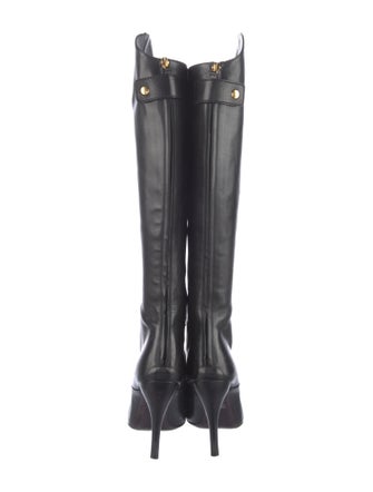 Gucci Leather Lace-Up Boots