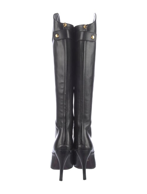 Gucci Leather Lace-Up Boots