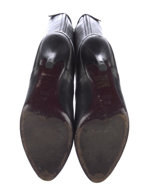 Gucci Leather Lace-Up Boots