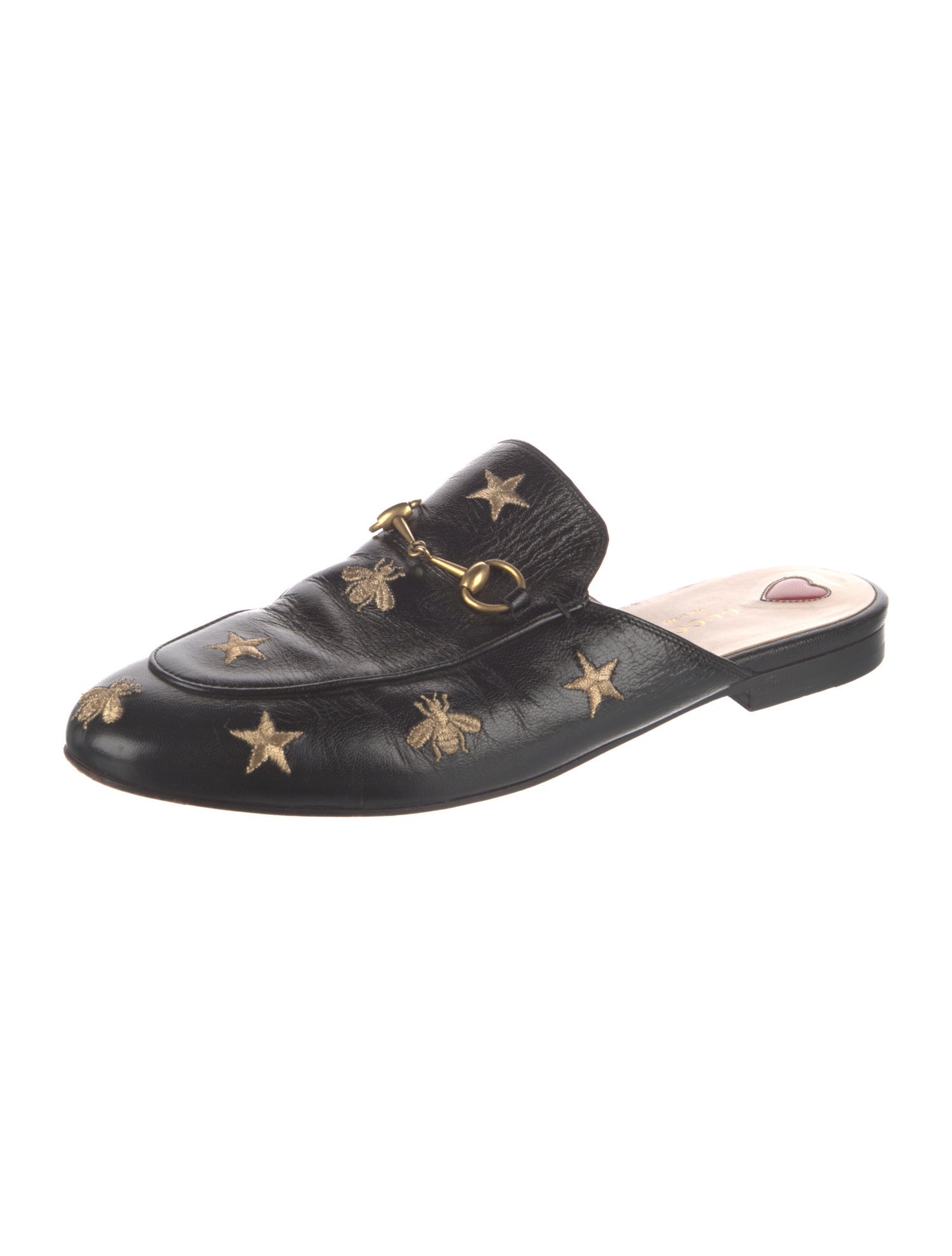 Gucci Horsebit Accent Leather Mules