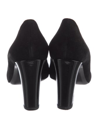 Gucci Horsebit Accent Suede Pumps