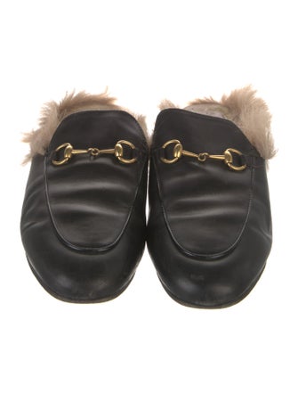 Gucci 1955 Horsebit Accent Leather Mules