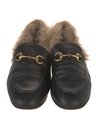 Gucci 1955 Horsebit Accent Leather Mules