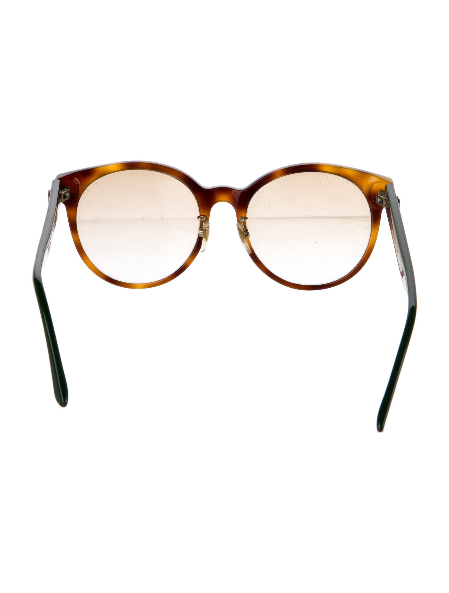 Gucci Web Accent Round Sunglasses