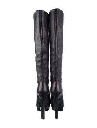 Gucci Interlocking G Logo Leather Boots