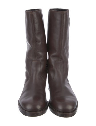 Gucci Horsebit Accent Leather Boots