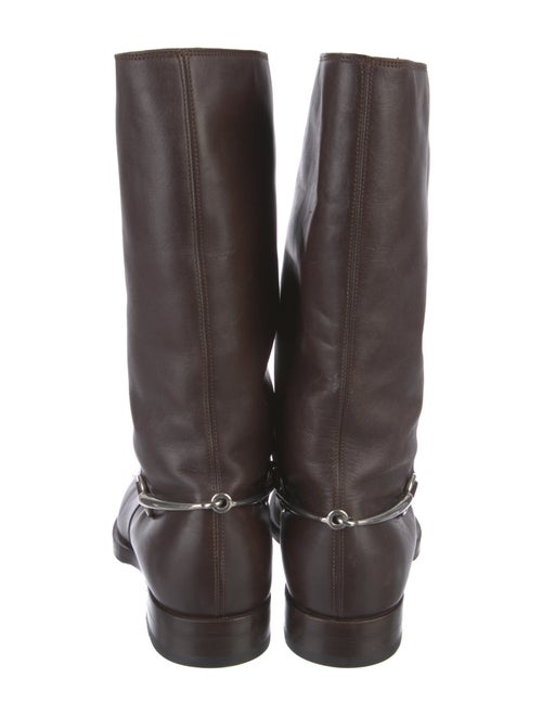 Gucci Horsebit Accent Leather Boots