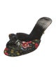 Gucci Flora Print Bow Accents Slides