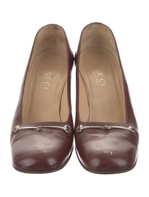 Gucci 1955 Horsebit Accent Leather Pumps