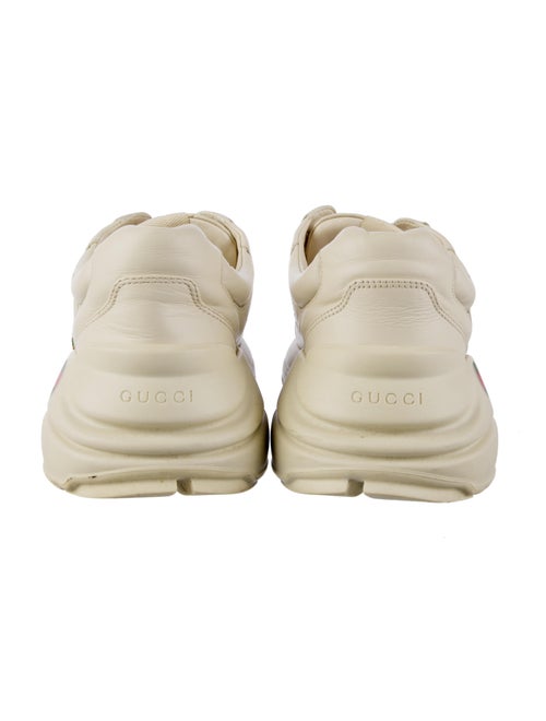 Gucci Web Accent Leather Sneakers