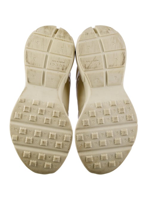 Gucci Web Accent Leather Sneakers