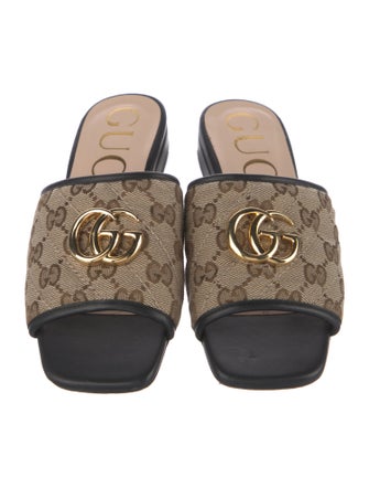 Gucci GG Canvas Canvas Slides