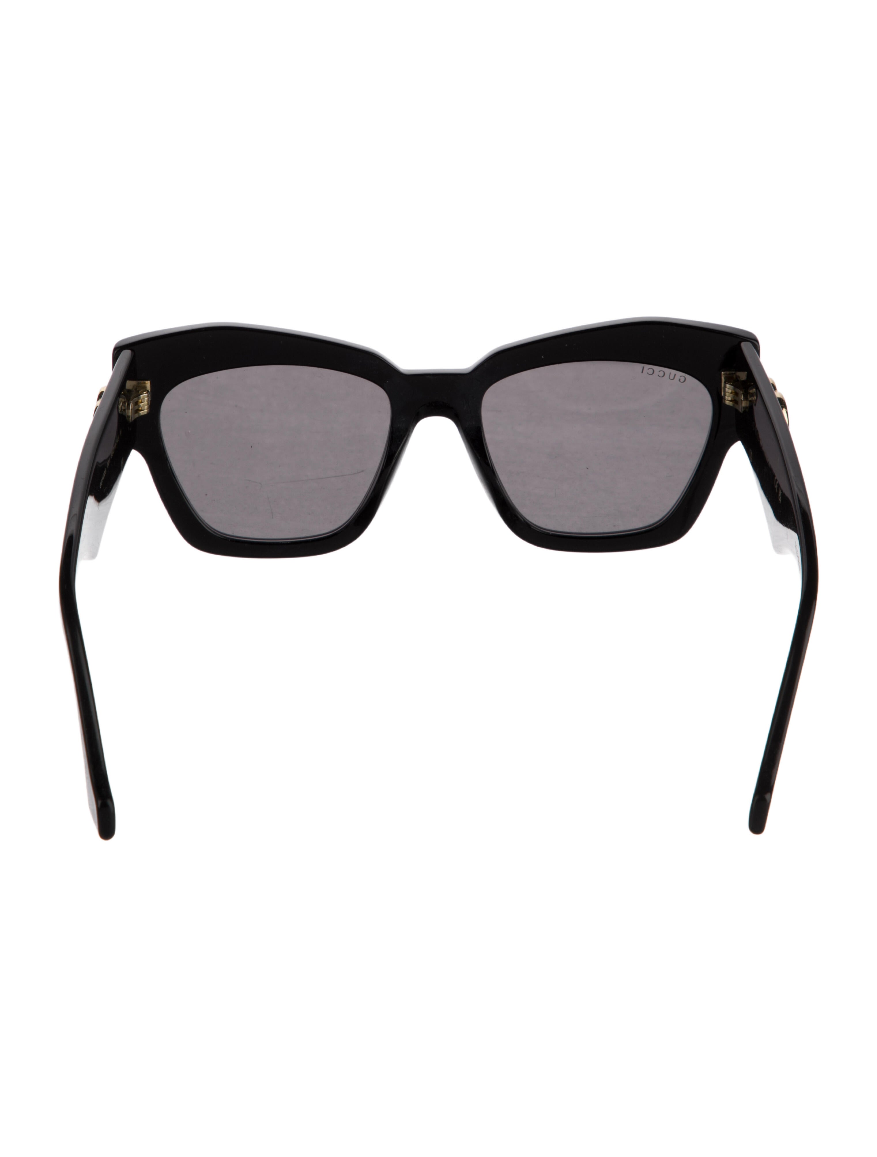 Gucci Running GG Logo Square Sunglasses