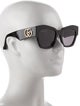 Gucci Running GG Logo Square Sunglasses