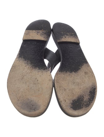 Gucci Interlocking G Logo Leather Slides