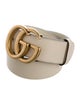 Gucci Double G Logo Leather Belt