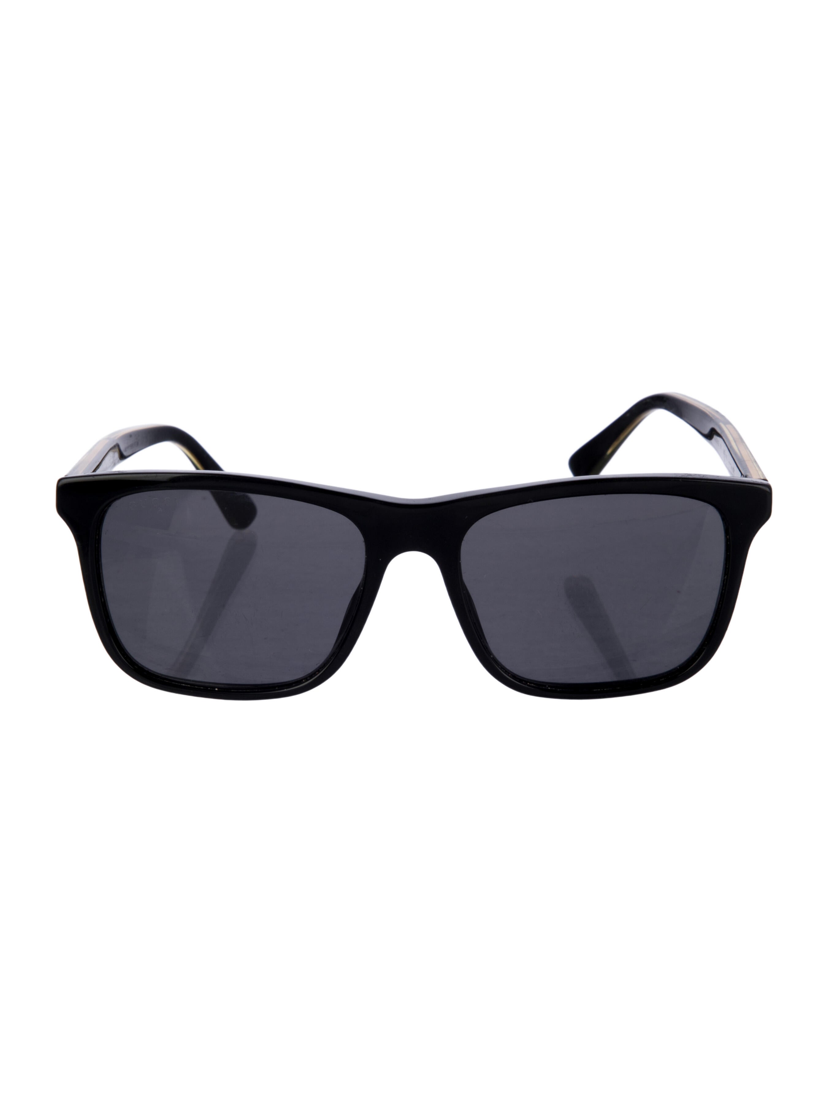 Gucci Web Accent Square Sunglasses