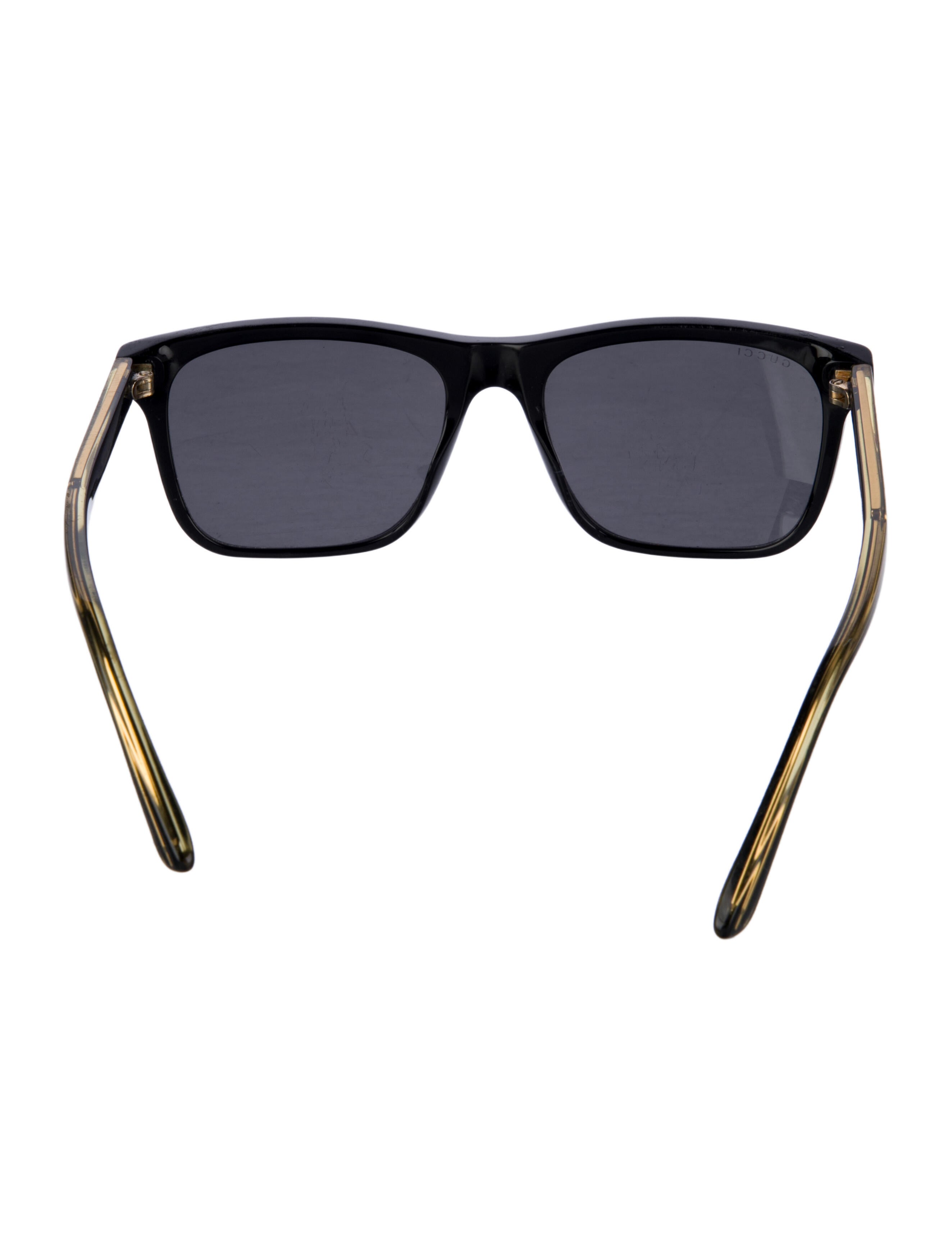 Gucci Web Accent Square Sunglasses