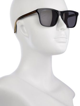 Gucci Web Accent Square Sunglasses