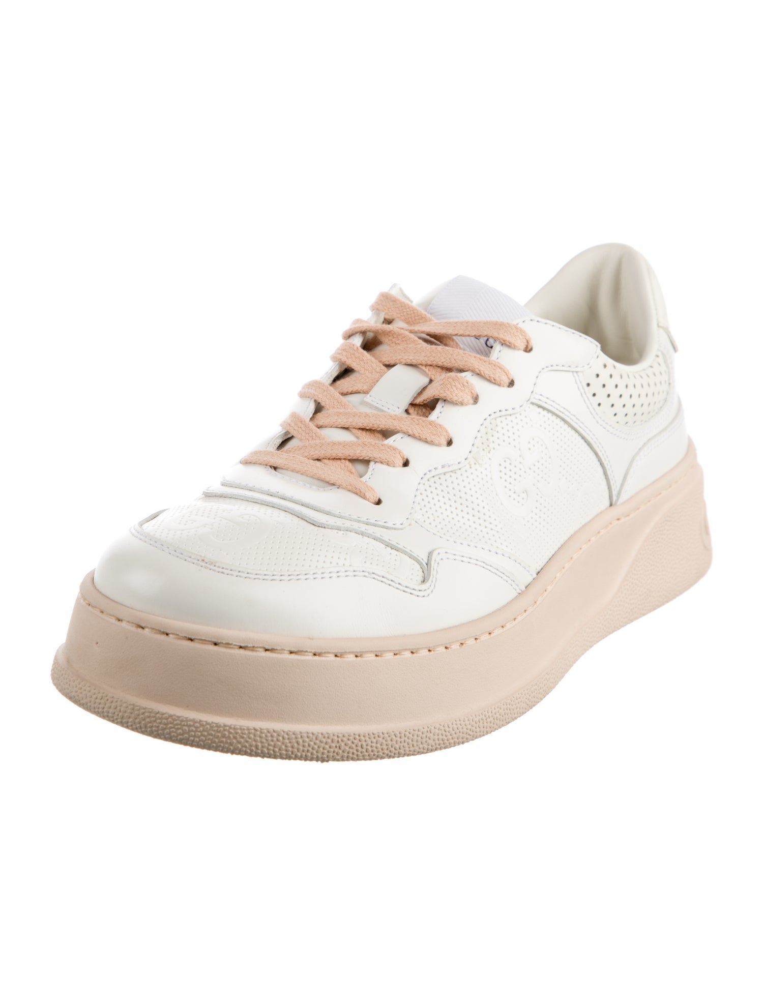 Gucci Interlocking G Logo Leather Sneakers