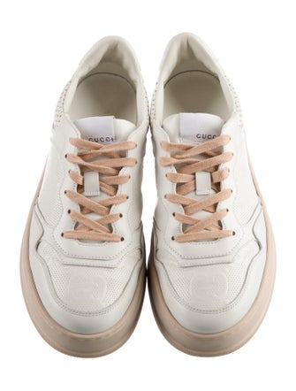 Gucci Interlocking G Logo Leather Sneakers