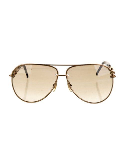 Gucci Marina Chain Accent Aviator Sunglasses