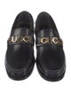 Gucci Interlocking G Logo Leather Loafers